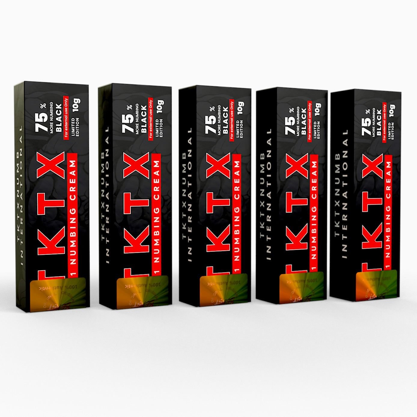 TKTX Numbing Cream Black 75% | (5 Pack) £45.85